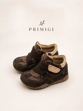 Primigi Leather Sky Effect System Brown Ankle Booties